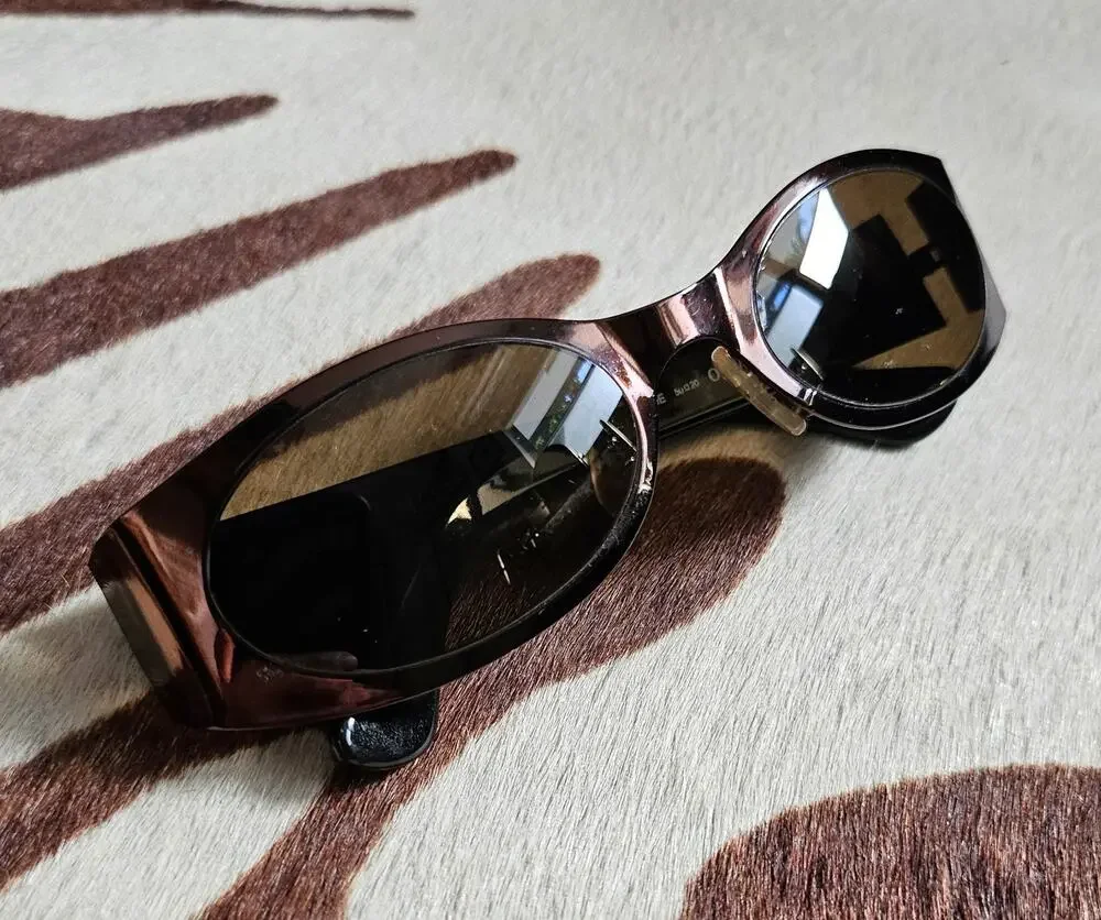 Vintage Y2K Oliver by Valentino Sunglasses OL 3/S 1NE Copper Round Frames Brown